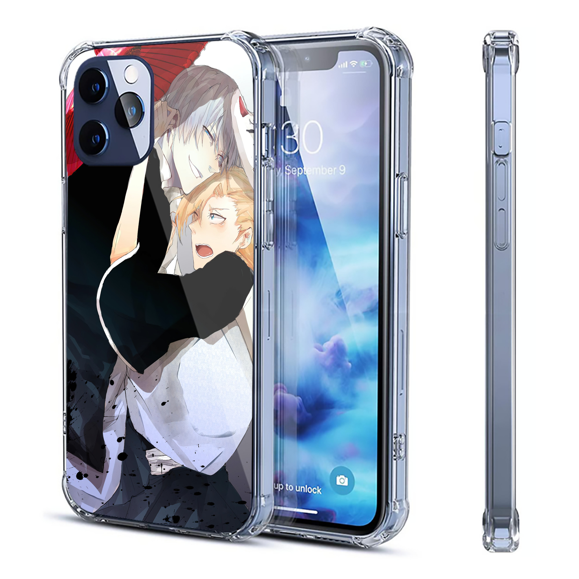 （画像用） ブリーチ BLEACH 【iPhone 12シリーズ対応】透明スマホケース（クリアソフトケース）